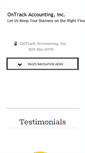 Mobile Screenshot of ontrackaccounting.net